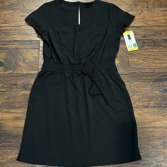 NWT 32 Degrees black drawstring dress Size small - Picture 1 of 7